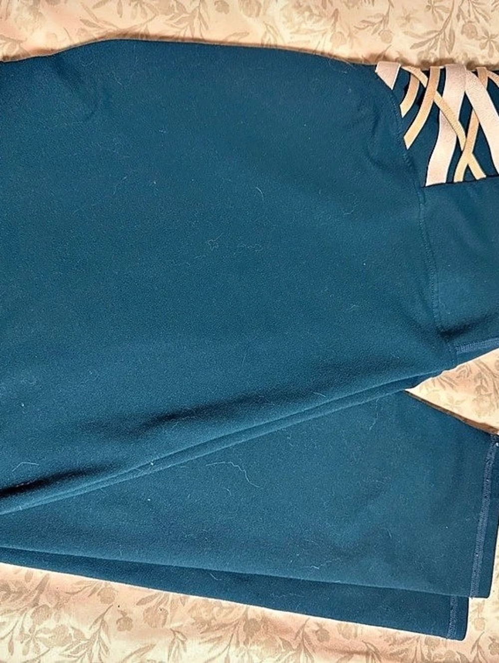 PowerHold Blue Crisscross Waist Athletic Leggings